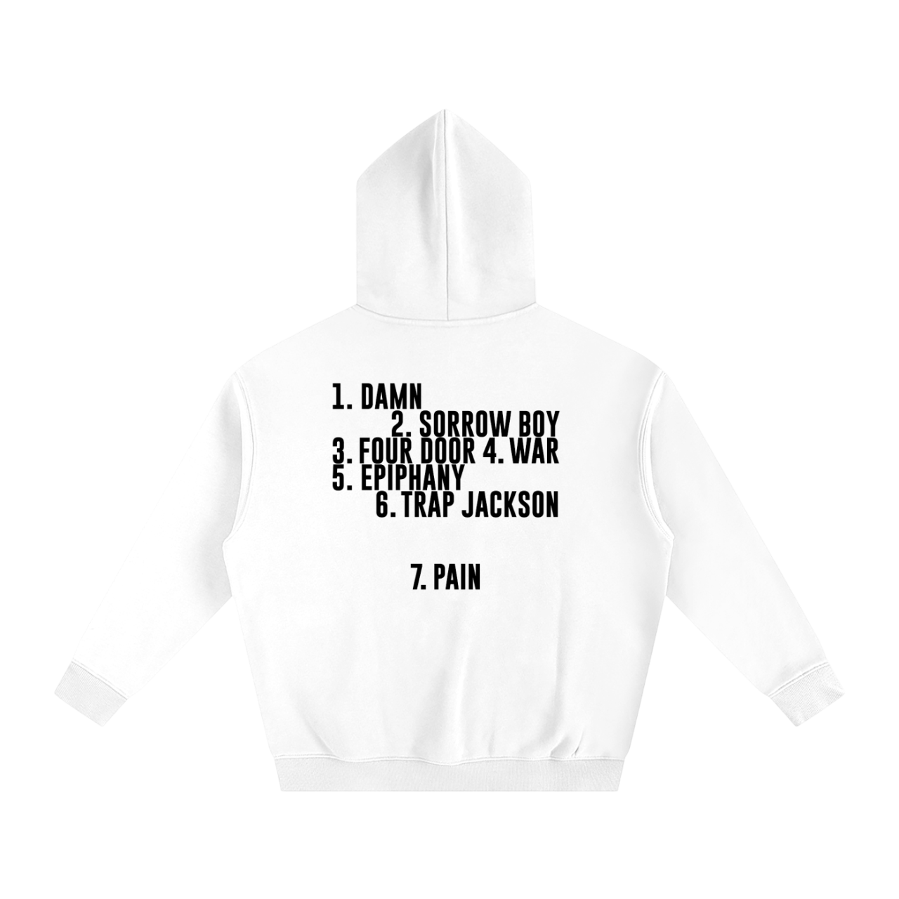"GENESIS4EVER" ORIGINAL OVERSIZED HOODIE (WHITE)