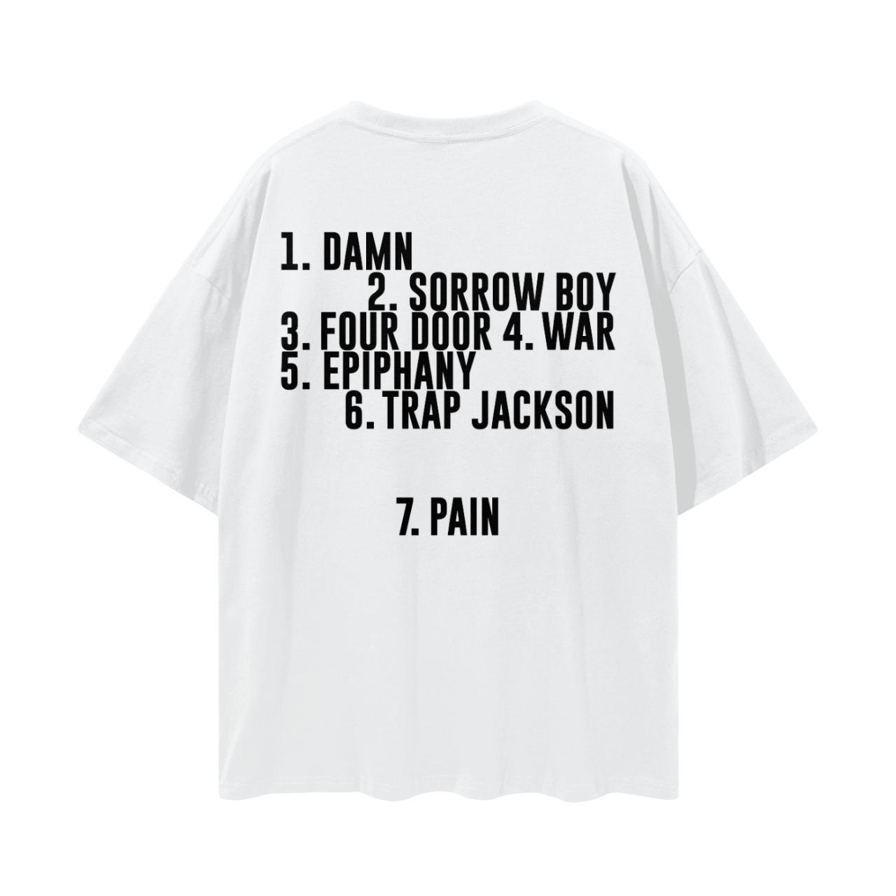 "GENESIS4EVER" ORIGINAL OVERSIZED T-SHIRT (WHITE)