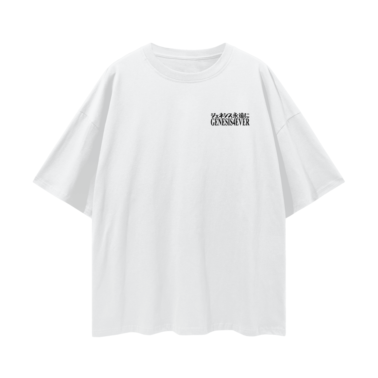 "GENESIS4EVER" ORIGINAL OVERSIZED T-SHIRT (WHITE)