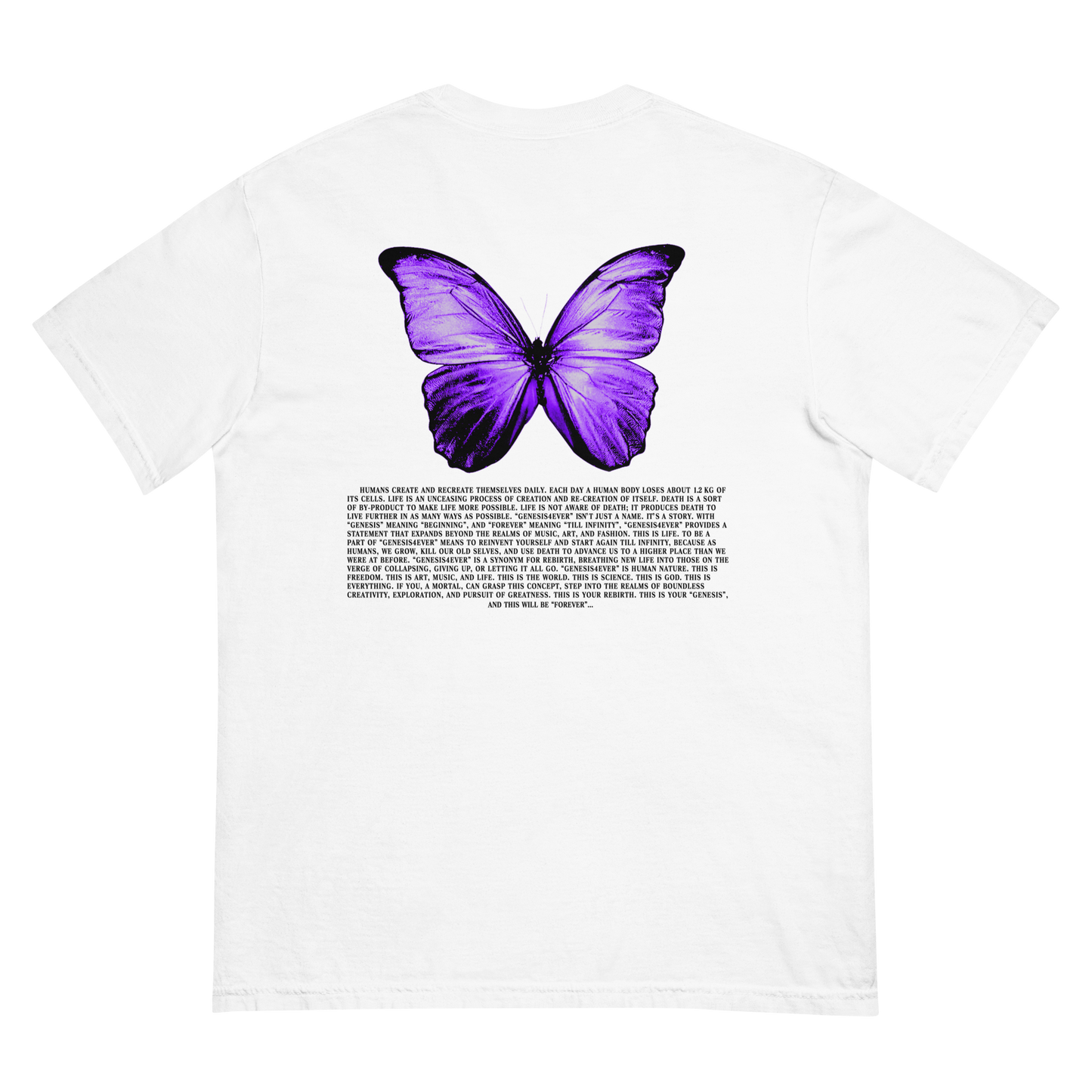 "GENESIS4EVER" BUTTERFLY T-SHIRT (WHITE)
