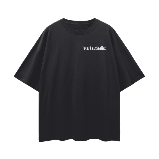 "GENESIS4EVER" BUTTERFLY KANJI OVERSIZED T-SHIRT (BLACK)