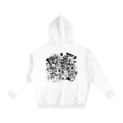 "GENESIS4EVER" MANGA FONT OVERSIZED HOODIE (WHITE)